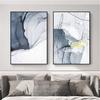 [Personalizado] Pintura de Duas Peças para Quarto, Pintura Decorativa Minimalista Moderna para Sala de Estar, Arte de Parede Estilo Nórdico, Pintura Floral Romântica para Fundo de Sofá