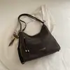 Bolsa tote casual estilo coreano para mulheres, nova coleção 2026, couro macio, grande capacidade, bolsa de ombro, pode ser carregada sob o braço ou como mochila, adequada para o dia a dia