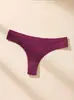 Tanga de encaje de algodón puro estilo europeo para mujer, tiro bajo, transpirable, ropa interior bikini, sexy, fino, T-back