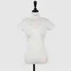 Roupas femininas de comércio exterior, novo estilo coreano Dongdaemun, elegante e justo, decote V, cor sólida, acinturado, valoriza a silhueta, leve, versátil, manga curta