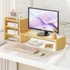 Soporte para monitor de escritorio, caja de almacenamiento, gabinete de encimera, cajón de estación de trabajo, escritorio de oficina, estante de almacenamiento para portátil de escritorio