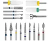 Arte de Unha Transfronteiriça Broca Colorida de Diamante Kit de Remoção de Unha Ferramenta de Lixar Superfície da Unha e Remover Cutícula Acessórios para Máquina de Unha