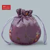 10Yjgz Saquinho Bordado com Cordão de Frutas Arredondadas Bolsa para Joias Bolsa para Brinquedos Bolsa de Noz Bolsa para Contas Budistas Leidezhu