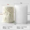 Vela Perfumada Cilíndrica em Relevo de Natal Molde de Silicone DIY Soldado Quebra-Nozes Cilindro Velas de Lembrança