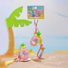 Jinnew & Stitch Co-Diseñado Ángel Xiaojin Conjunto de Playa de Verano para Tres Personas Llavero Lindo de Dibujos Animados