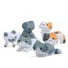 6 Gatinhos Japoneses Kitty Kitty quintal feito à mão diy pequeno fresco jardinagem sorvete assar suculentas paisagismo boneca enfeites