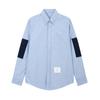 Camisa Marca Tendência Tb Jl Têxtil Oxford Manga Dupla Patch Cor Contrastante Nova Casual Europeia e Americana Manga Longa Mesmo Estilo para Homens e Mulheres