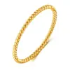 Pulseira de Aço Inoxidável para Mulheres, Pulseira de Nó de Bambu, Resina Colorida, Luxo Leve Europeu e Americano, Combinação de Cores Douradas, Multicor, Atacado de Fábrica, Transfronteiriço
