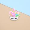 Bonito unicórnio patch acessórios de cabelo cocar diy cartão de cabelo dos desenhos animados cabeça corda cola macia jóias hairpin diy material atacado