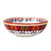 Huéspedes europeos y americanos auspicioso Ruyi cuenco de cerámica para arroz y sopa del hogar combinación de cuencos rojos de Año Nuevo vajilla de color bajo vidriado redondo