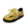 Plataforma de Costura Beier Tênis Casuais Alemães de Treino Femininos 2024 Novo Outono Tênis Dopamina Sapatos Casuais Amarelos
