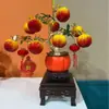 Adornos de Caqui de Año Nuevo para la Buena Suerte, Decoraciones Creativas para la Atmósfera del Festival de Primavera, Frutas Artificiales para Decoración de Mesa para Sala de Estar y Oficina