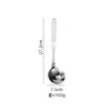 Cucharón Colador de Acero Inoxidable Espesado Cuchara Doméstica de Mango Largo Cuchara para Hot Pot de Cocina Juego de Utensilios de Cocina Cucharón Colador de Sopa Comercial