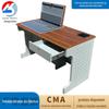 Comercial novo flip computador mesa de aço com gaveta display host oculto aço inoxidável mesa única