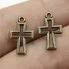 17x 11mm 0.4g multicolorido feito à mão DIY acessórios para joias popular europeu e americano pingente de cruz