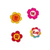Flores de dibujos animados coloridas recompensa de educación temprana puntos de estudiante elogio esmalte regalo insignia de metal regalo de bendición decoración