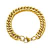 Collar de titanio y acero inoxidable dorado de AliExpress, pulsera de titanio, longitud 50-60, talla 18-21, multiespecificaciones.