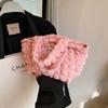 Bolso de Hombro Casual para Viajero Corazón de Niña Coreano Nuevo Nube Burbuja Plisado Bolso Sencillo de Gran Capacidad para Mujeres