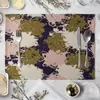 Mantel Individual para Mesa de Comedor con Patrón de Raya Pintada Estilo Europeo Mantel Individual para Mesa de Comedor Suministros de Cocina Mantel para Comida Occidental Posavasos LOGOTIPO