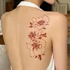 Nuevas Pegatinas de Tatuaje Temporales Mate de Flor de Mariposa Impermeables y a Prueba de Sudor Cubre Cicatrices Tatuaje Realista Flor de Tatuaje Brazo Espalda Tatuaje de Simulación