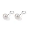 Pendientes de Plata de Ley S925 con Perlas de Agua Dulce Naturales para Mujer, Pendientes con Gancho Amigables con los Oídos, Joyería para Orejas Anti-Caída, Diseño Amigable con los Oídos