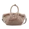 Moda retrô, design minimalista, toque de luxo, grande capacidade, adequado para o dia a dia, nova coleção de outono 2026, bolsa de ombro feminina, bolsa tote e bolsa de pelúcia tipo balde