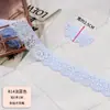 Acessórios de Renda Elástica Colorida para Decoração de Tecido DIY Feito à Mão, Decoração de Bainha de Saia, Materiais Estreitos Pretos e Brancos