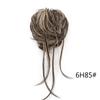 Diadema de Peluca Transfronteriza Europea y Americana, Barba Larga Perezosa Esponjosa Natural para Mujer, Diadema para Moño, Moño de Pelo
