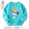 Criaturas sonrientes sonrisa de terror suéter de animal algodón cuello redondo ropa para niños y niñas top de primavera y otoño