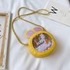 Versión Coreana Bolso de Verano para Niños 2020 con Orejas de Conejo, Bolso Cruzado de Zanahoria con Lentejuelas, Estilo Coreano Ligero de Moda