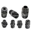 Conector de transición hidráulica de doble cabeza métrica tipo D con rosca exterior plana tipo H para tubería de aceite de alta presión tipo C