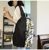 Mochila Creativa de Graffiti para Hombres y Mujeres, Mochila de Estudiante de Secundaria a la Moda y Personalizada, Bolsa Escolar Ligera de Gran Capacidad para Estudiante de Secundaria para Mujeres