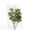 Flores artificiales, flores falsas, hojas individuales de eucalipto, plantación verde, camelia, decoración, adornos para sala de estar, material para arreglos florales, hogar, boda