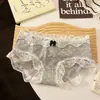 Braguitas vintage con lazo, frescas y sencillas, ribete de encaje sin costuras, entrepierna de algodón puro antibacteriano 10A, bragas de triángulo de nuevo estilo para niñas