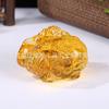 Ventas Directas de Fábrica de Citrino Tres Tesoros Sapo Dorado Cristal Tres Tesoros Sapo Dorado Cristal Amarillo Dorado Tres Tesoros