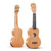 Ukulele 21 polegadas Cor Madeira, Ukulele de Plástico ABS de Quatro Cordas Tocável, Instrumento Pequeno de Guitarra, Atacado de Fábrica de Comércio Exterior