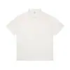 Camisa Polo de Verano de Moda para Hombre Rumei, Color Sólido, Simple, Holgada, Casual, Top de Peso Pesado, Cuello Campana, Camiseta de Manga Corta