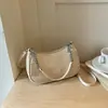 Bolsa de Ombro Vintage com Padrão Trançado de Nicho para Mulheres, Novo Modelo de Verão 2026, Bolsa de Ombro Cruzado Casual de Alta Qualidade
