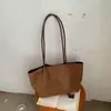 Bolsa tote feminina de grande capacidade 2026 nova elegante minimalista para o dia a dia elegante cor sólida tendência ombro axila bolsa