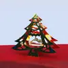 Los fabricantes de Guangzhou ofrecen una variedad de artesanías de metal, árboles de Navidad colgantes tridimensionales hechos a mano para regalo.