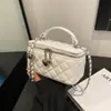 Moda de Nicho de Comercio Exterior Bolso de Mano Caja Bolso para Mujer 2025 Nuevo Versátil Acolchado Bolso de Cadena Hombro Único Cruzado Pequeño