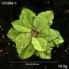 Novas Flores de Veludo Imitação com Pó Dourado Flores de Natal Guirlanda para Árvore de Natal Trepadeira Decoração de Casamento de Natal Enfeites Pendurados Atacado