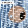 Nido de pájaro de cáscara de coco nido de escape de hámster con escalera juguete para pájaros suministros utensilios para hámster nido de cría juguete de escalera de cáscara de coco