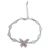 Pulseira Colorida de Borboleta Sonhadora Doce e Versátil Estilo Novo de Verão para Mulheres, Colar com Design Elegante e Simples Atacado