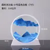 Adorno Creativo de Reloj de Arena con Arena Fluida Descompresión Adorno para Sala de Estar Sentimiento Artesanal Regalo de Cumpleaños para Novio Novia