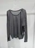 Top de punto de lana con cuello de corbata y manga larga para mujer, nuevo modelo otoño 2026, excelente estilo, entallado a la cintura, corte holgado, Nanyou