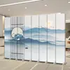 Nueva mampara de estilo chino para sala de estar, vestíbulo de restaurante, entrada, pared de fondo de hotel, biombo plegable móvil para el hogar