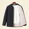 Abrigo de Lana de Camello y Algodón para Hombres de Mediana Edad y Mayores, Ropa de Invierno para Papá, Cuello Alto, Engrosado, Chaqueta de Algodón Cálida para Personas Mayores, Tallas Grandes, Ropa de Algodón para Abuelo