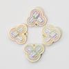 Colgante de Trébol de Amor de Doble Cara Mickey colgante chapado en color cadena para teléfono móvil material decorativo tridimensional accesorios luminosos para DIY