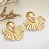 Pendientes de Oro Estilo Europeo y Americano Transfronterizos Retro Ins Lujo Accesible Diseño de Nicho Moda Versátil Pendientes Elegantes Pendientes